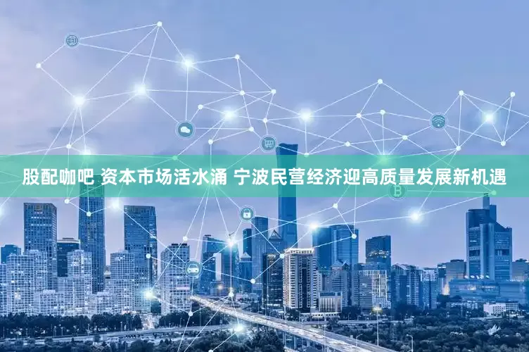 股配咖吧 资本市场活水涌 宁波民营经济迎高质量发展新机遇