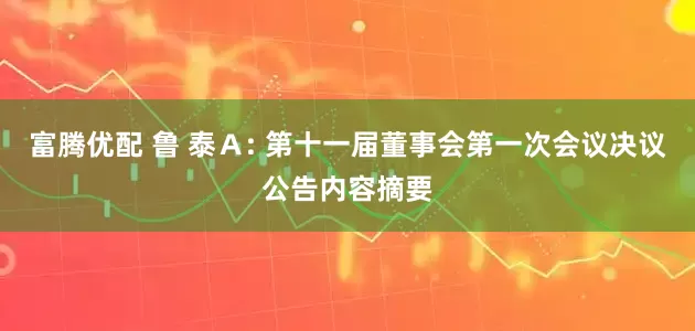 富腾优配 鲁 泰Ａ: 第十一届董事会第一次会议决议公告内容摘要